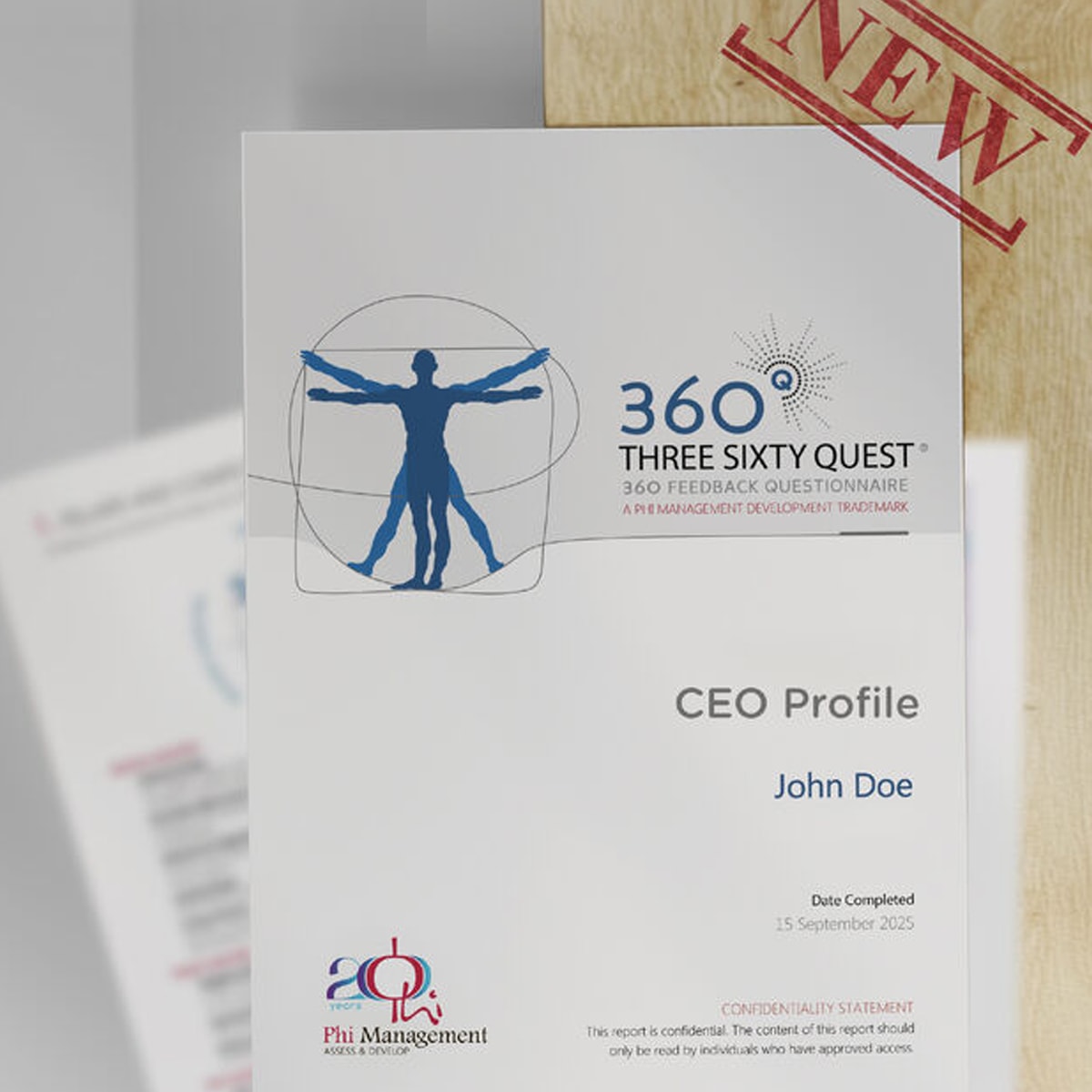 Cover of the 360Quest© CEO Profile feedback report